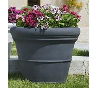 Vaso Tondo Campana Liscia doppio bordo in Resina Ø50/55/65/90cm SIMIL TERRACOTTA