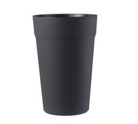 Teraplast Stem Altezza 80cm - Vaso Alto Da Esterno E Da Interno In Plastica Opaca, Colore Antracite, 100% Riciclabile Con Riserva D'Acqua. Portavaso Alto A Base Circolare.