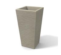 VASO TONDO RESINA ALTO MODERNO CACHE POT MADE IN ITALY ALTEZZA 65 RUVIDO ARREDO