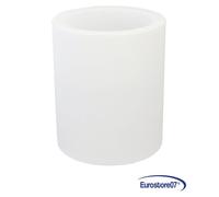 VASO TONDO 'VENUSIO LAMP' Ø cm 40xh.50 lt.16 ghiac./luce bia.