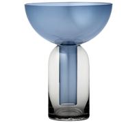 Vaso TORUS H19 Nero/ Blu Marino