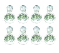 Vaso trasparente con base a ventosa e ganci per la propagazione delle piante senza metodi di installazione permanenti (set da 8)