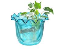 Vaso trasparente per fiori, vaso trasparente, contenitore per piante acquatiche per balcone, cucina, eventi, addio al nubilato, sfondo fotografico, ristorante, centrotavola per matrimoni