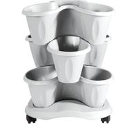 Vaso Trifoglio Set 3 Pezzi colore Bianco