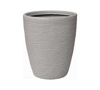 Vaso tronco bombato rigato shabby corda