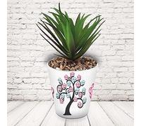 Vaso Vasetto '' L’ ALBERO DEL CUORE CON NOMI '' in ceramica per pianta Personalizzato, idea regalo di classe fine anno scolastico Maestra asilo nido, scuola materna, elementare infanzia e primaria
