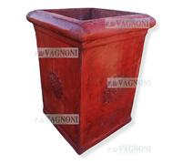 Vaso vasi fioriera in terracotta cemento cubo pilone per piante fiori albero