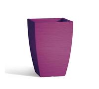 VASO VASI RESINA MODERNO QUADRATO RUVIDO MADE IN ITALY COLORATO H40 CM PIANTE