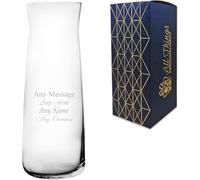 Vaso Vera personalizzato inciso da 25 cm, personalizzabile con qualsiasi messaggio per qualsiasi occasione, scegli tra una varietà di caratteri, confezione regalo inclusa, inciso al laser, ideale per