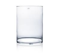 Vaso, Vetro Decorativo, Vaso da Tavolo Cyli Cilindrico Tondo H.40cm D.30cm