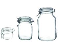 Vaso Vetro Fido Ermetico Ø 98 mm 350 mm ml Bormioli 6 Pezzi