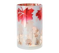 VASO VETRO FOLIAGE DIA.12X20CM ROSSO