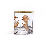 Seletti GLASS VASE TOILETPAPER - LIPSTICKS men Home deco in taglia:ONE SIZE