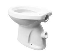 Vaso wc a terra, due fori di scarico, ceramica bianca BARBOTTINA
