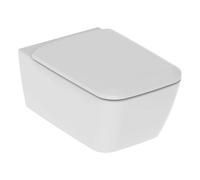 Vaso wc sospeso ceramica bianca icon square con sedile e sistema rimfree GEBERIT
