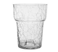 Vaso XL per Orchidee in Vetro Trasparente - Cristallo Rotto, Diametro 16 cm, Altezza 18 cm