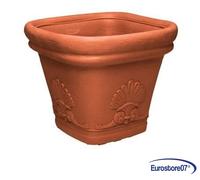 VASO ZEUS QUADRO FESTONATO in plastica - - 40, cm.38x38 h.33 - FER 278843