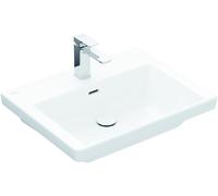 Villeroy & Boch Subway 3.0 lavabo da mobile, 600 x 470 mm, 1 foro per rubinetto, con troppo pieno, non interrato, 4A7060, Colorazione: bianco-alpino - 4A706001