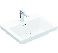 Vasque Villeroy & Boch Subway 3.0, sans trou pour robinet, sans trop-plein, partie inférieure polie, 600x470mm, 4A706F01, 4A706F01, Colorazione: bianco-alpino