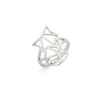 VASSAGO Anelli impilabili regolabili in acciaio inossidabile anello animale anello lupo cane testa di volpe anelli rock punk stile gotico motociclista anello per uomo donna, Adjustable, Acciaio