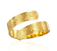 VASSAGO Anello/Bracciale Con Islamici Ayatul Kursi Donne E Uomini Anello Regolabile Con Iscrizioni Musulmane Allah E Corano Ayat Al-Kursi Calligrafia Araba Fiore Di Loto Islam Eid Ramadan Regali