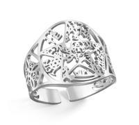 VASSAGO Anello Con Nodo Delle Streghe A Pentagramma Del Tetragramma Anello Regolabile Con Nodo Celtico Amuleto Di Protezione, Gioiello Pagano Irlandese Per La Stregoneria, Regalo Donne Uomini