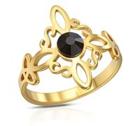 VASSAGO Anello del nodo delle streghe Anello Nodo Celtico In Acciaio Inox Amuleto di protezione della stregoneria Pagan gioielli regalo per le donne