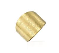 VASSAGO Anello Saint Michael Anello con sigillo vintage in acciaio inossidabile Gioiello religioso protettivo Angelo custode Regalo per uomo e donna (oro)