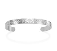 VASSAGO Bracciale con nodo celtico per le donne in acciaio inox, regolabile Viking Triquetra Celtica Triangolo Trinity Nodo Bracciale Bracciali Stregoneria Amuleto Gioielli Irlandesi Regalo Uomo