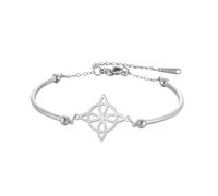 VASSAGO Bracciale Nodo Delle Streghe per Donne Uomini | Acciaio Inossidabile Nodo Celtico Della Strega Regolabile, Wicca Stregoneria Pagana Amuleto Gioielli Regalo