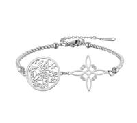 VASSAGO Bracciale Nodo Streghe Tetragrammaton Pentagramma Donne | Bracciale Acciaio Inossidabile Regolabile Nodo Celtico, Amuleto Doppia Protezione, Stregoneria, Gioielli Pagani