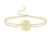 VASSAGO Braccialetto Con Tetragramma E Pentagramma Nome Sacro Ebraico Di Dio Yhvh Protezione Stregoneria Amuleto Pagano Gioiello Bracciale Regolabile Con Cordino Intrecciato Per Donna E Uomo