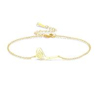 VASSAGO Braccialetto Da Golf Per Donne E Uomini In Acciaio Inossidabile Delicato E Regolabile Con Ciondolo A Strati Per Lo Sport Regalo Per Amanti Del Golf Gioielli Golfisti Teens Figlie (Oro 1)