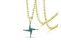 VASSAGO Collana con croce di Santa Brigida con ciondolo a croce celtica irlandese amuleto gioielli religiosi regalo per donne e uomini (Oro 2)
