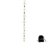 VASSAGO Collana da donna con ciondolo a forma di Y dei 7 chakra, in acciaio inox, ideale per yoga, meditazione e yoga, Adjustable, Acciaio inossidabile, Nessuna pietra preziosa
