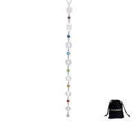 VASSAGO Collana da donna con ciondolo a forma di Y dei 7 chakra, in acciaio inox, ideale per yoga, meditazione e yoga, Adjustable, Acciaio inossidabile, Nessuna pietra preziosa