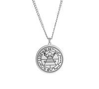 VASSAGO Collana di e in acciaio inossidabile Amuleto del sigillo di Giove Chiave di e Gioielli Ciondolo dell'arcangelo per uomini donne