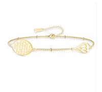 VASSAGO Islamic Ayatul Kursi Bracciale ovale per le donne Allah Teardrop Link Bracciali Arabi Musulmani Corano Calligrafia Braccialetto di fascino Islam Eid Ramadan Regalo Gioielli (Ayatul Kursi-G)