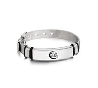 VASSAGO Ispiratore Musulmano Script In Acciaio Inox Braccialetto Da Uomo Braccialetto Personalizzato Moda Link Bangle Gioielli Islamici, Senza pietre preziose