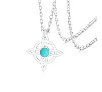 VASSAGO StregheNodo Collana in Acciaio Inox Magica Strega Nodo Celtico Gioielli per Donne Adolescenti