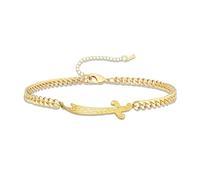 VASSAGO Zulfiqar Bracciale per donne e uomini in acciaio inossidabile Imam Ali Spada Bracciale islamico arabo braccialetto corda intrecciata bracciale islamico gioielli musulmani