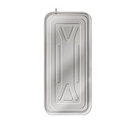 Vasso di Raccolta in Acciaio Inossidabile a Singolo Pezzo per Condizionatore d'Aria Esterno, Vaschetta Raccogligocce per Condensa con Filo di Ferro e Tubo di Scarico (Size : C)