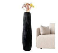 VASSO PIANO -22.83x4.33 pollici - Vaso in ceramica | Pentola di stretta alta per disposizione dei fiori secchi - decorazioni per la casa in stile europeo | Porta del - centro