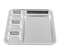 Vassoi Acciaio Inox Per Alimenti Piatto Inossidabile Piastra Divisa