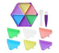 Vassoi artistici con strass, strumento per progetti artigianali, contenitore per pittura con strass, per principianti, professionisti, hobbisti, artigianato, casa, laboratori, attività di gruppo