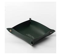Vassoi. Cestino, portachiavi, portafogli, cellulari, vassoio portaoggetti, comodino o cassettiera, piatto portaoggetti decorativo for tavolino da caffè(Green,Large1)