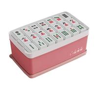 Vassoi con motivo Mahjong Stampi flessibili a rilascio facile con coperchi rimovibili per congelatore Vassoi senza alimenti per bambini per congelatore Quadrati impilabili Forme libere Facile rilascio