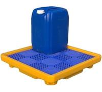 Vassoi di contenimento delle fuoriuscite industriali - Piattaforme modulari impilabili per magazzini, fabbriche e garage | Massima sicurezza ed efficienza, prevenzione dei rischi ambientali