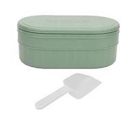 Vassoi di cubetti di ghiaccio riutilizzabile riutilizzabile creatore di cubetti di ghiaccio con coperchio pacino di ghiaccio per congelatore premium alimentare in silicone (Verde)