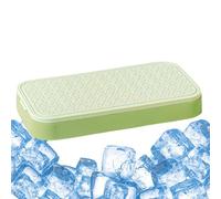 Vassoi di ghiaccio per congelatore con coperchio - Stampi in silicone flessibile Pianure impilabili | Vassoi per cubetti di ghiaccio in silicone, stampo per alimenti Stampo per congelamento